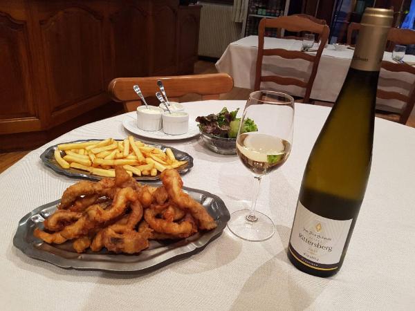 Carpe frite de l'Auberge Hühnelmühle à Scherwiller