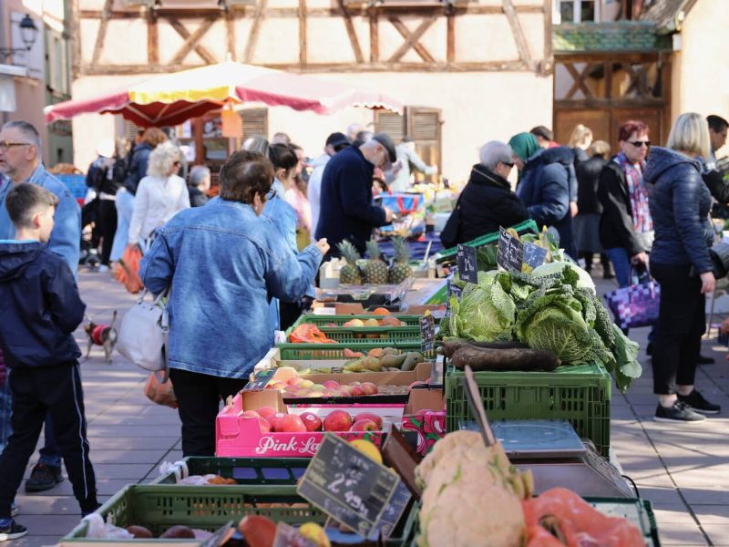 Marché hebdomadaire Sélestat Etals au marché hebdomadaire de Sélestat